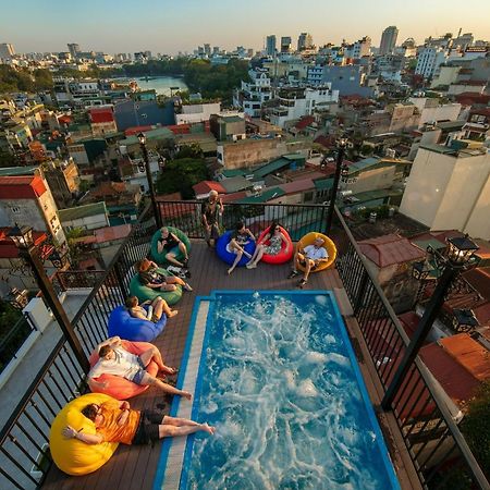 האנוי Lakeview Backpackers Hostel & Rooftop Bar מראה חיצוני תמונה