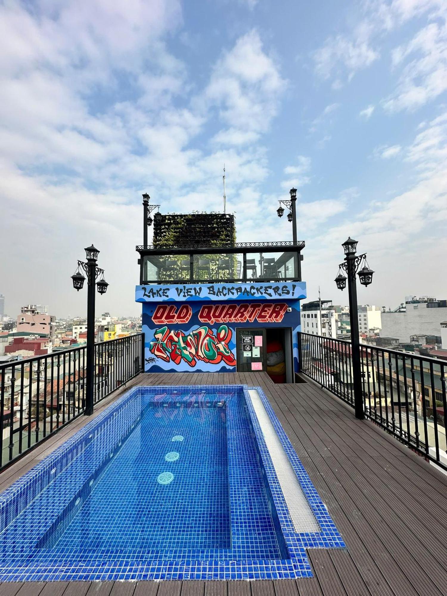 האנוי Lakeview Backpackers Hostel & Rooftop Bar מראה חיצוני תמונה